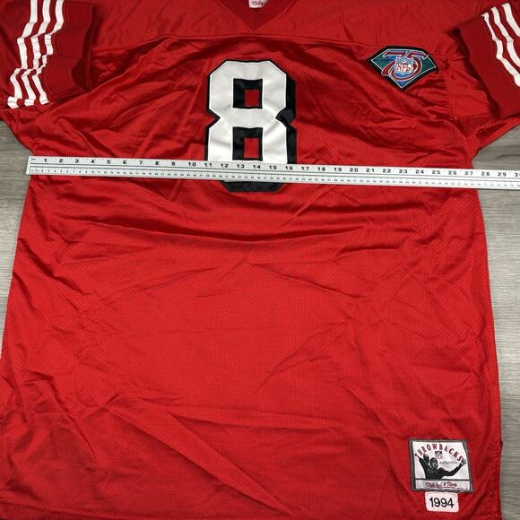 Steve Young 49ers Mitchell & Ness 75th Anniversary Throwbacks 1994 Jersey Sz 60 - Picture 4 of 16